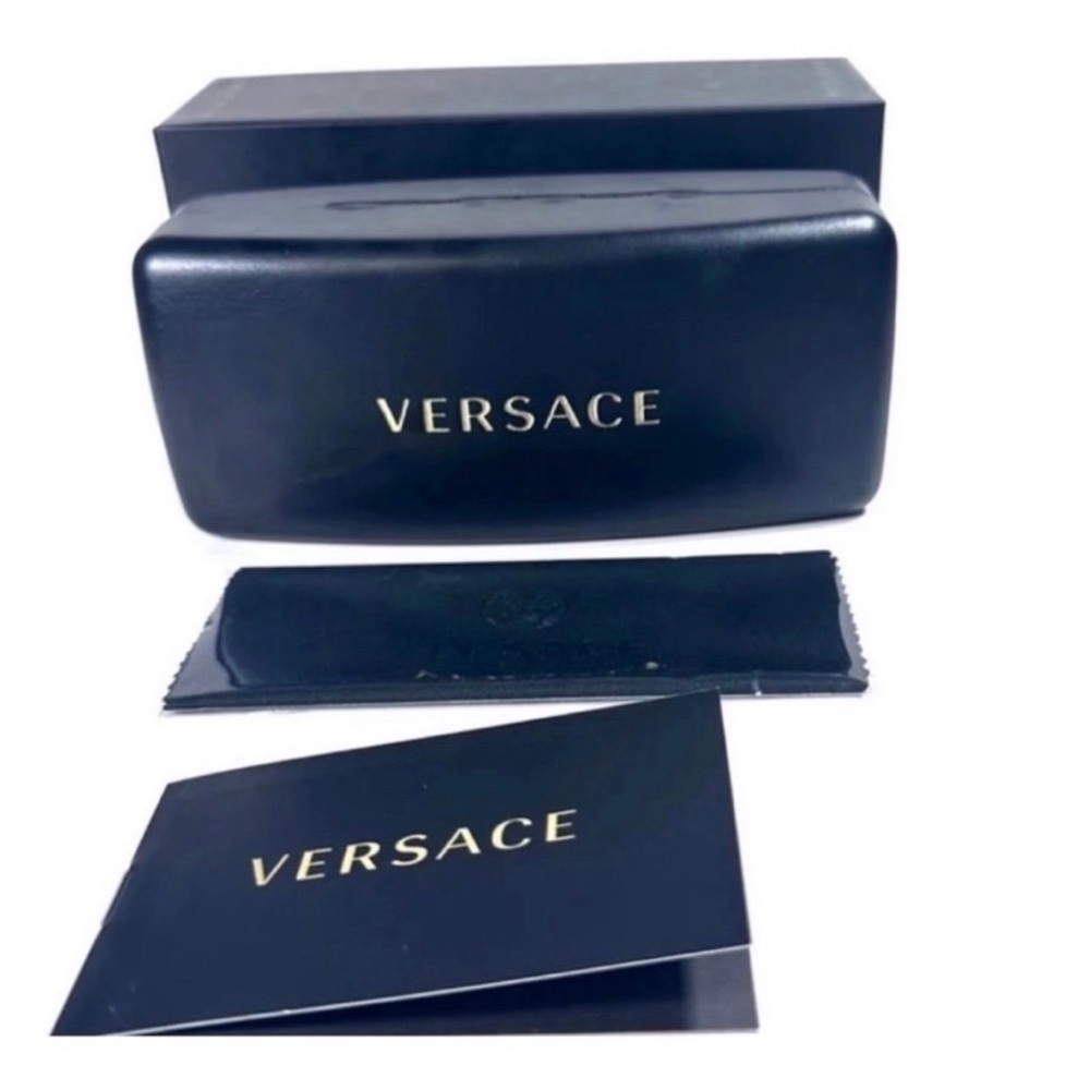 Versace Mod 2260 1002/87 Black Gold Aviator Pilot Authentic New - Picture 9 of 13